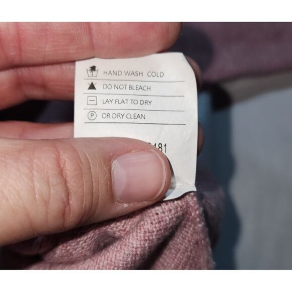 Repeat Womens Knit Sweater Pink 3/4 Sleeve Cotton/Viscose Blend Size L - Picture 5 of 7